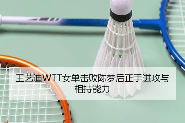 王艺迪WTT女单击败陈梦后正手进攻与相持能力